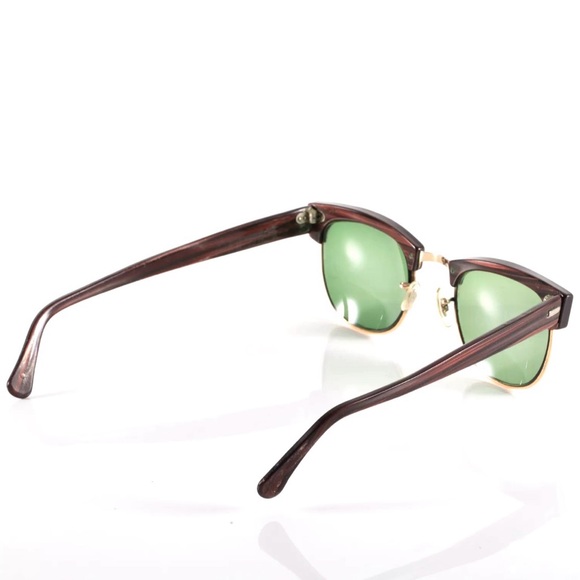 SALE ! Vintage 12K GF Whitney 22 Brown Woodgrain Gold Club Sunglasses - Picture 5 of 10